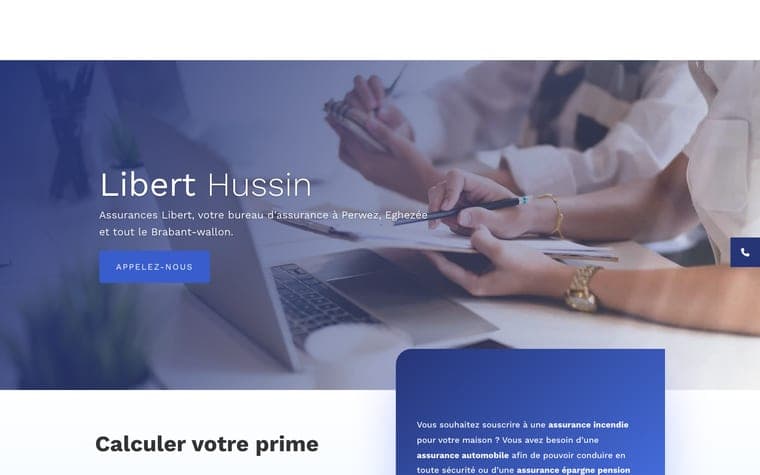 Site web Libert & Hussin réalisé par Webforce
