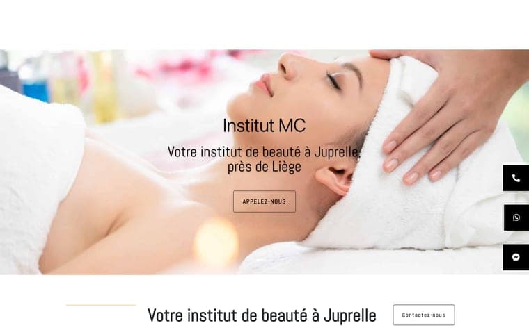 Site web L'Institut MC réalisé par Webforce