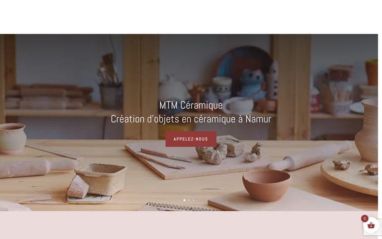 Site web MTC Céramique realise par Webforce