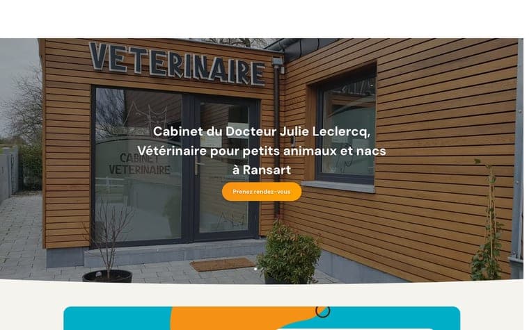 Site web Vét. Ransart realise par Webforce